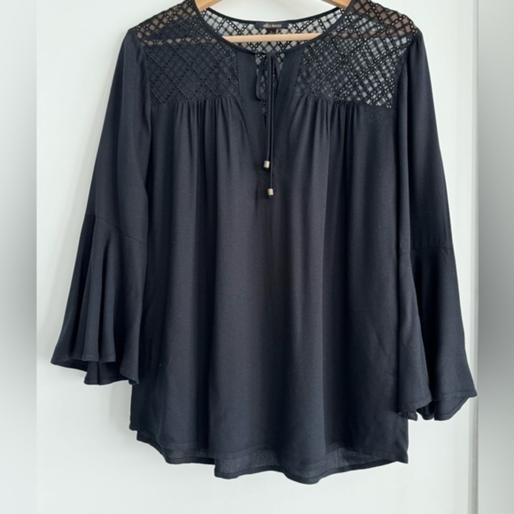 Ella Moss Black Top ❤️Cute!!